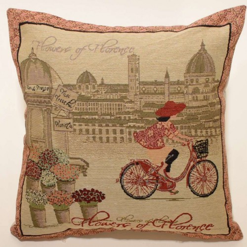 PILLOW CASE (45cm x 45cm) BICYCLE