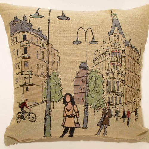 CUSHION (45cm x 45cm) BRITISH ROAD