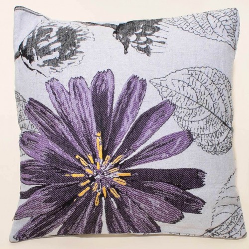 PILLOWCASE (45cm x 45cm) FLOWER PURPLE