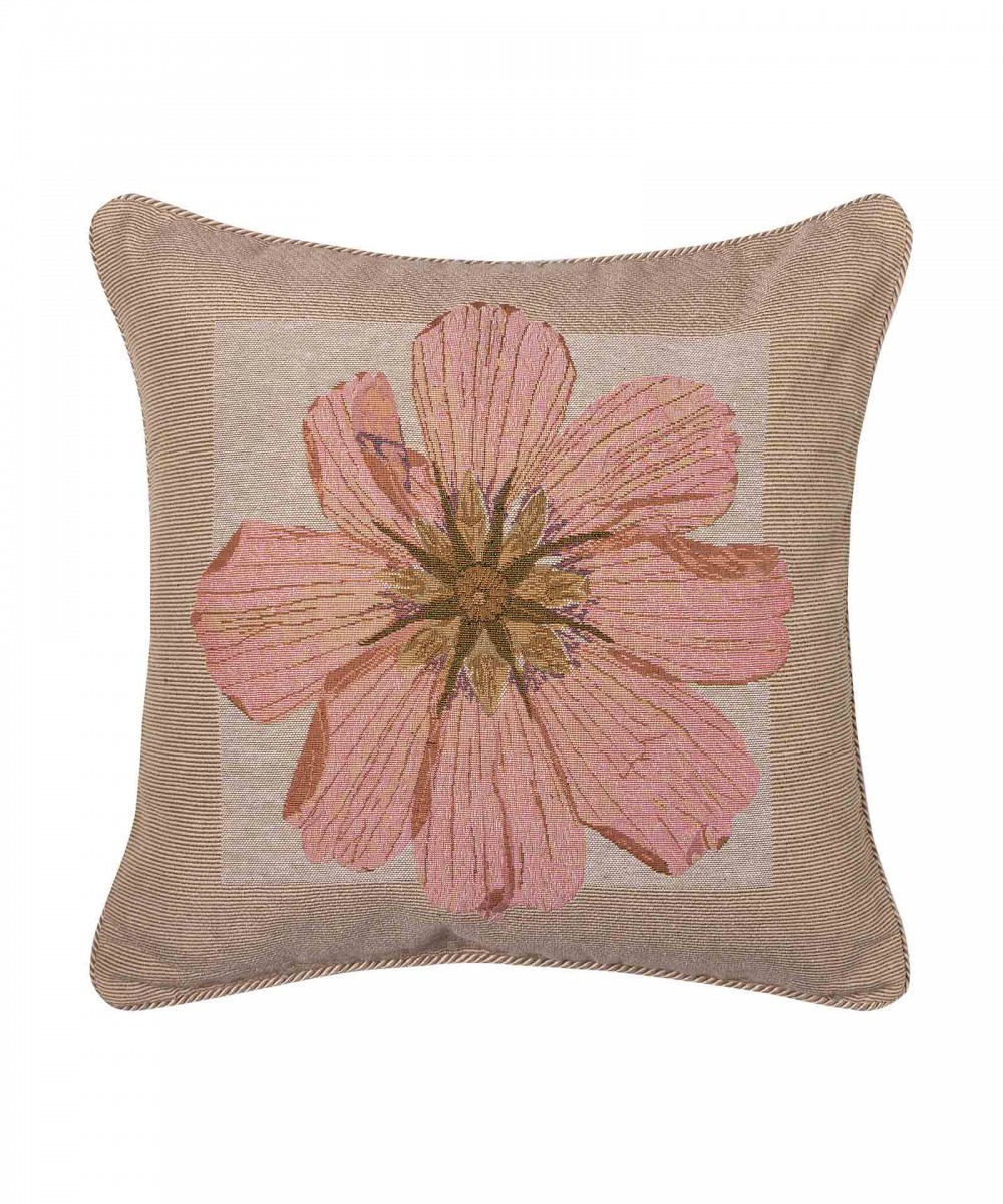 PILLOWCASE (45cm x 45cm) chenille flower1