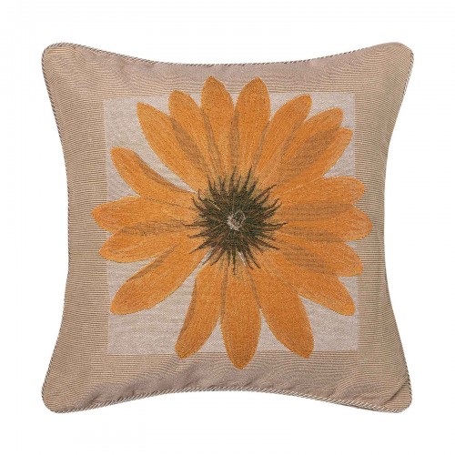 PILLOWCASE (45cm x 45cm) chenille flower2