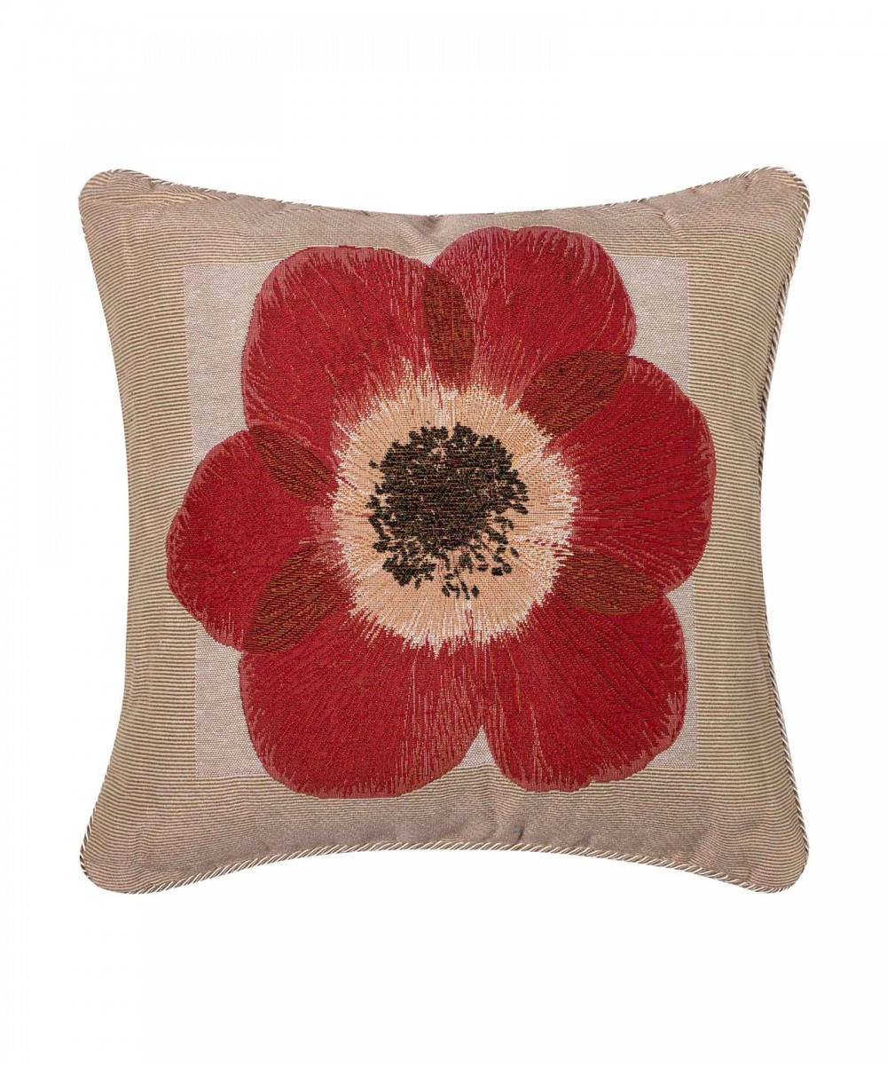 PILLOWCASE (45cm x 45cm) chenille flower4