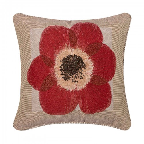 PILLOWCASE (45cm x 45cm) chenille flower4