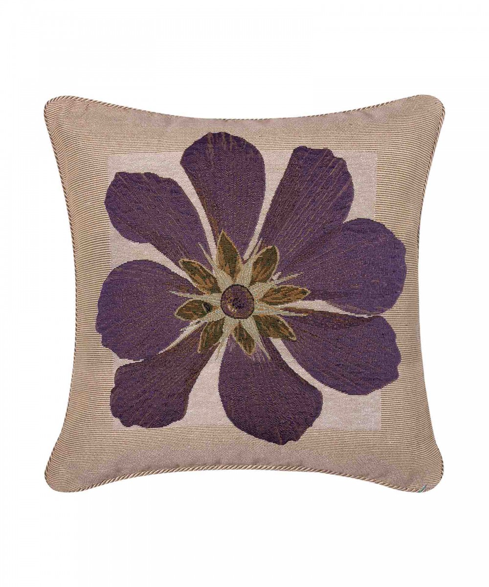 PILLOWCASE (45cm x 45cm) chenille flower5