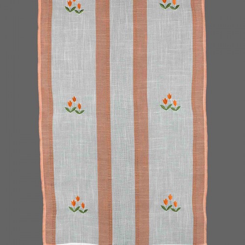 curtain 315 (60cm x 130cm) orange with tie