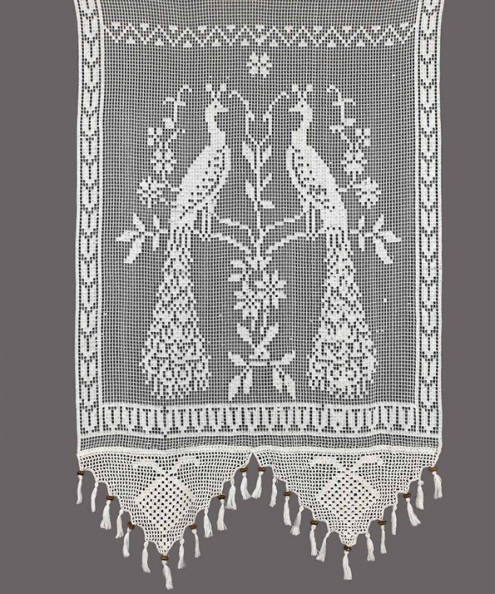 curtain 99/6 (130cm x 240cm) white with strap