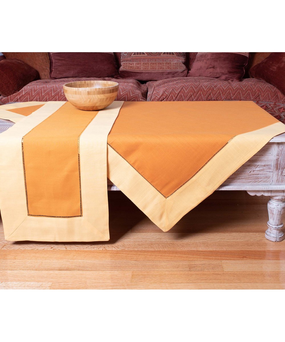 tablecloths (160cm x 220cm) bg17 yellow/orange