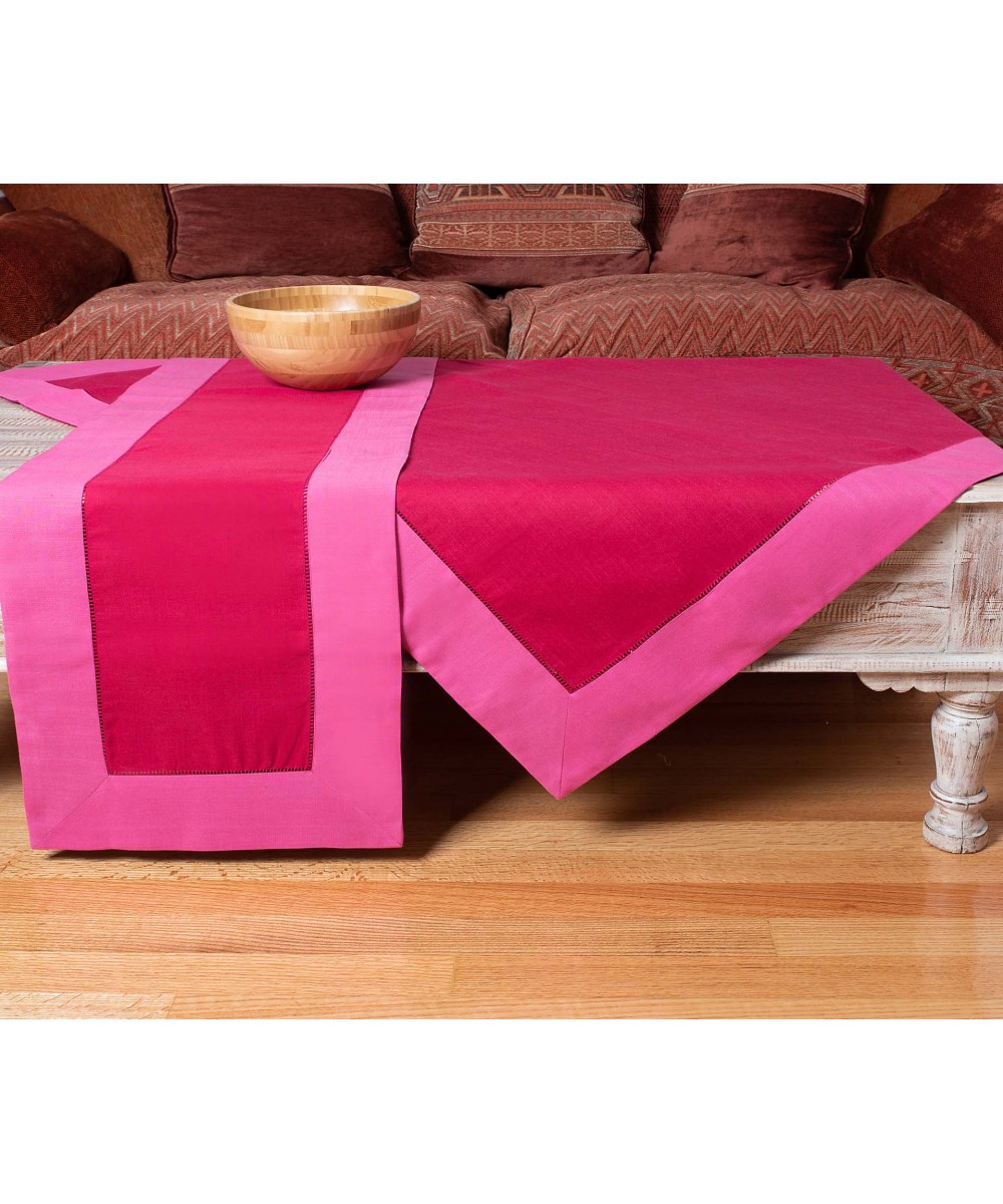 tablecloths (160cm x 220cm) bg17 light purple/fuchsia