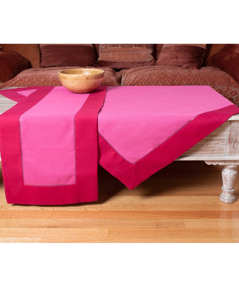 tablecloths (140cm x 180cm) bg17 fuchsia/light purple