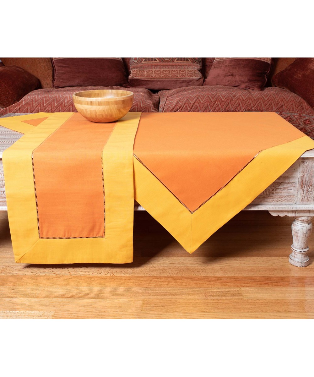 tablecloths (160cm x 220cm) bg17 ocher/croc