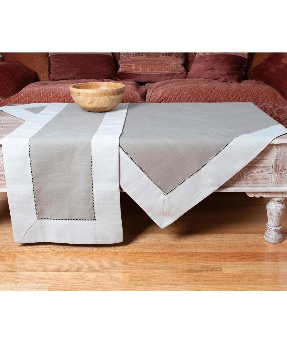 tablecloths (160cm x 220cm) bg17 light gray/dark gray