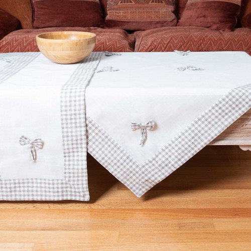 tablecloths (140cm x 180cm) bow ivory/beige