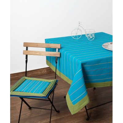 tablecloths (140cm x 240cm) moda blue striped sash