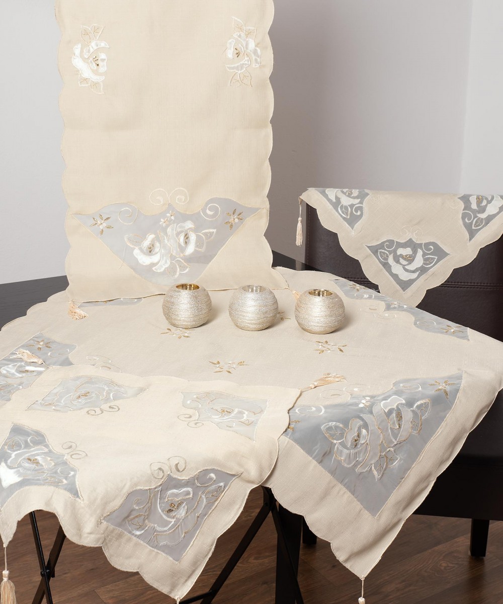 set of 4 pieces ((90cm x 90cm 40cm x 110cm 2x40cm x 40cm ) 05 beige