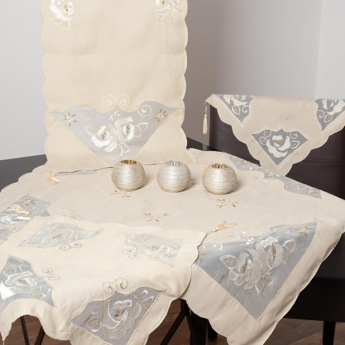 set of 4 pieces ((90cm x 90cm 40cm x 110cm 2x40cm x 40cm ) 05 beige