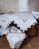 Handmade tablecloth 2540 (170cm x 320cm) white