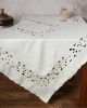 Machine-cut tablecloth (150cm x 250cm) 110 beige