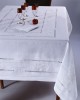 Handmade tablecloth 717 (170cm x 220cm) white