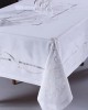 Handmade tablecloth 960b (170cm x 220cm) white