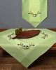 Tablecloth bg23a (135cm x 175cm) green with yellow olive