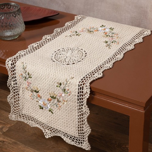 Rococo and knitted crossbar (40cm x 90cm) 3509