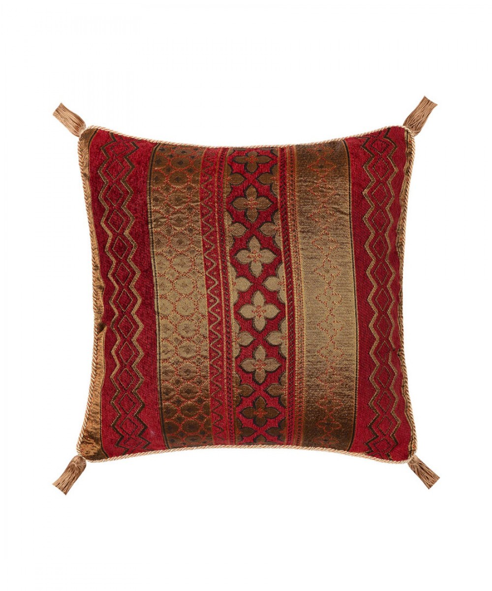 PILLOW CASE 533-9 (45cm x 45 cm) burgundy