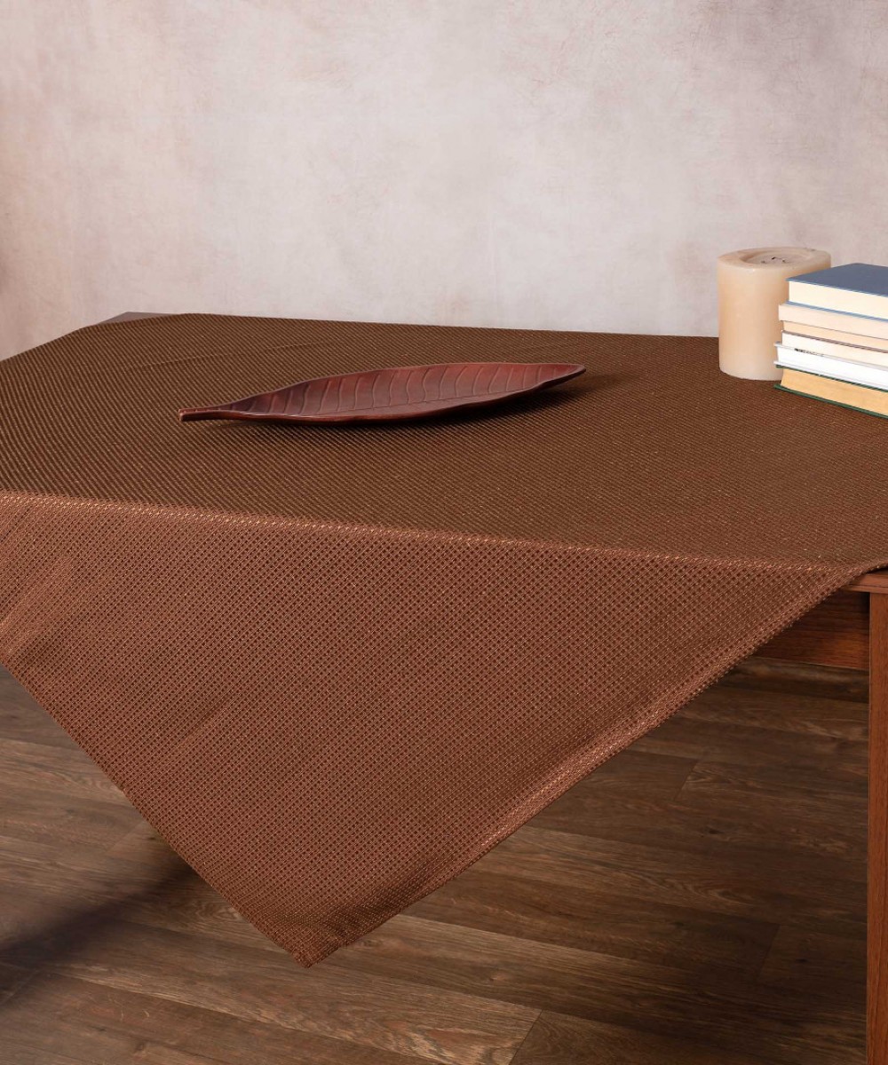 NELLY tablecloth (150cm x 210cm) brown