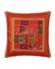 Antic pillow case with fascia (65cm x 65cm) orange