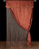 Maria curtain (150cm x 280cm) with brown tunnel