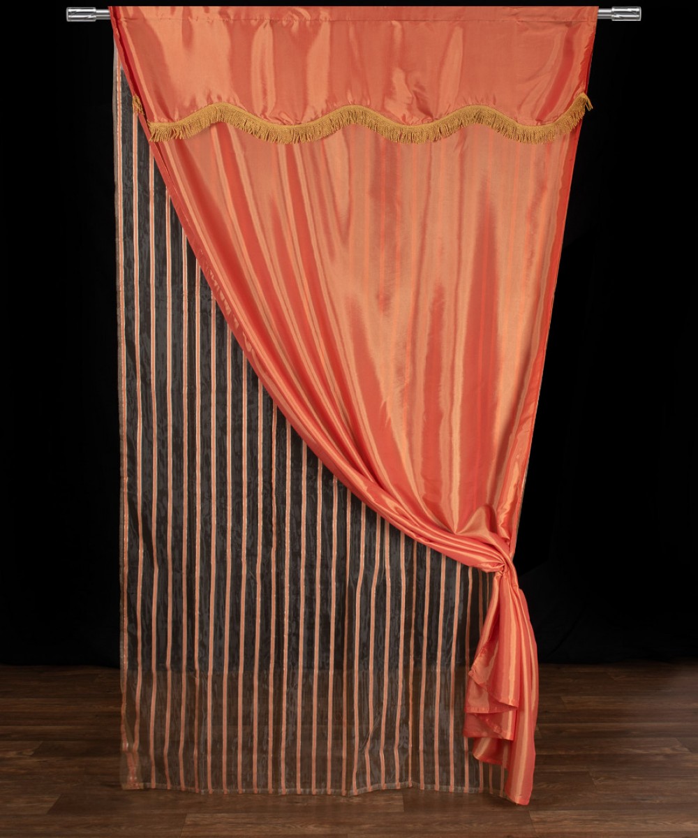 Maria curtain (150cm x 280cm) with orange tunnel