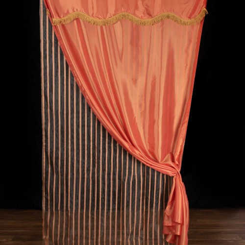 Maria curtain (150cm x 280cm) with orange tunnel