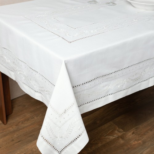 Tablecloth 601 (175cm x 265cm) white