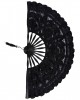 Handmade fan (27cm) black