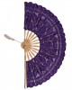 Handmade fan (27cm) purple