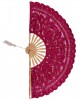 Handmade fan (27cm) fuchsia