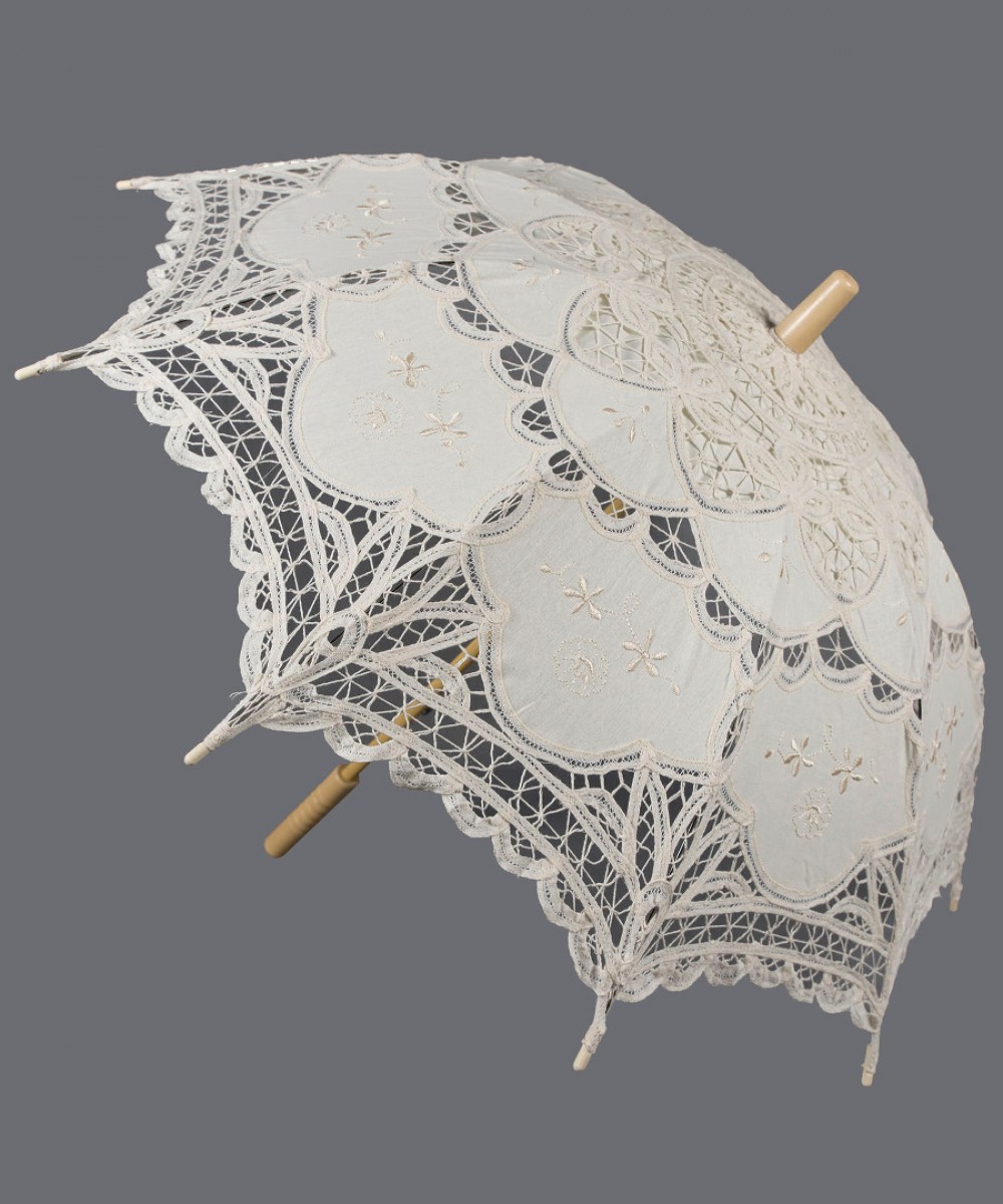 Handmade umbrella (48cm) beige