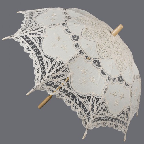 Handmade umbrella (48cm) beige