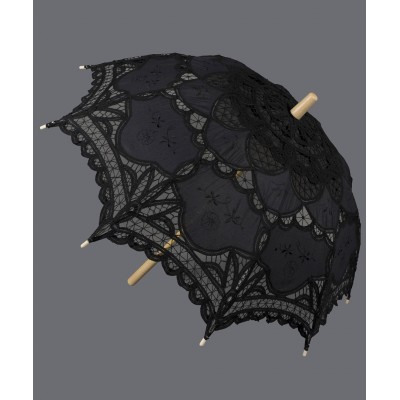 Handmade umbrella (48cm) black