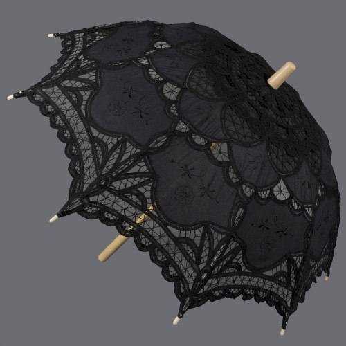 Handmade umbrella (48cm) black