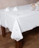 Handmade tablecloth 800a (160cm x 300cm) white