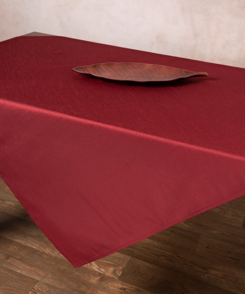 Satin tablecloth 2015 (130cm x 130cm) burgundy