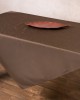 Satin table frame 2015 (130cm x 130cm) brown